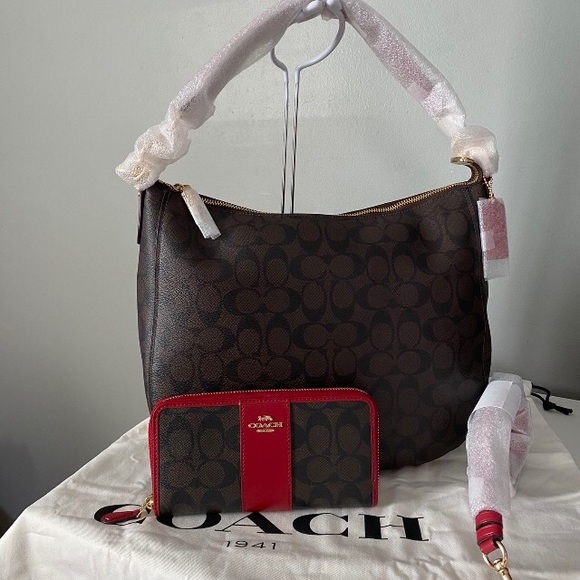 Coach hobo bag and matching wallet - Picture 2 of 9